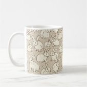 Bunny Rabbits Bonanza - patroon. Koffiemok (Links)