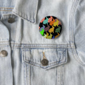 Bunny Rabbits Button Badge (In situ)