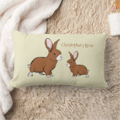 Bunny Rabbits Cute Animals Pets Facultatieve naam Kussen (Deken)