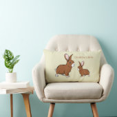 Bunny Rabbits Cute Animals Pets Facultatieve naam Kussen (Stoel)