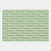 Bunny Rabbits Design All Over Pattern Inpakpapier Vel (Voorkant 2)