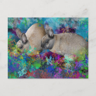 Bunny Rabbits in Fantasyland: A Hare Tale Briefkaart