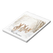 Bunny Rabbits Woods Christmas Notitieblok (Gedraaid)