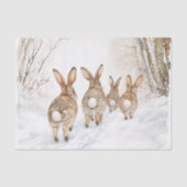 Bunny Rabbits Woods Christmas Tissuepapier (Voorkant)