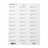 Bunny Return Address Envelope Labels (Full Sheet)