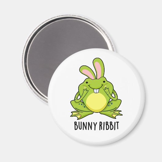 Bunny Ribbit Funny Rabbit Frog Pun Magneet (Voorkant / Achterkant)