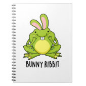 Bunny Ribbit Funny Rabbit Frog Pun Notitieboek (Voorkant)