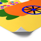 Bunny Riding Carotte Car #2 Poster (Coin)