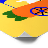Bunny Riding Carotte Voiture #1 Poster (Coin)