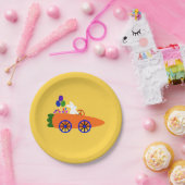 Bunny Riding Carrot Auto #2 Bord papier (Feest)