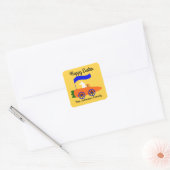 Bunny Riding Carrot Sticker #1 (Envelop)