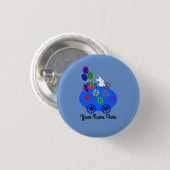 Bunny Riding Egg Button #3 (Voorkant /achterkant)