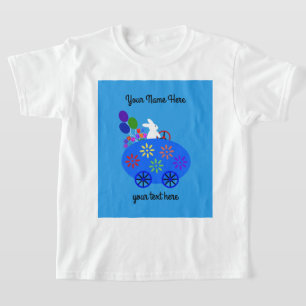 Bunny Riding Egg Car #2 T-Shirt