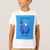 Bunny Riding Egg Car #3 T-Shirt (Voorkant)