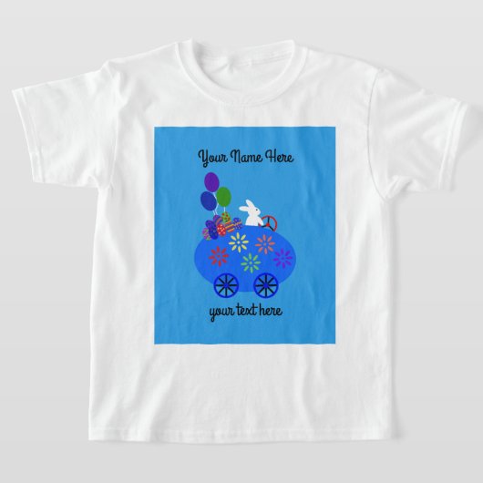 Bunny Riding Egg Car #3 T-Shirt (Laagn)