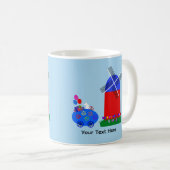 Bunny Riding Egg Mok #4 (Voorkant rechts)