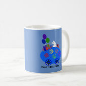Bunny Riding Oeuf Voiture #3 Mug (Devant droit)
