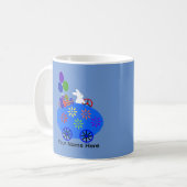 Bunny Riding Oeuf Voiture #3 Mug (Devant gauche)