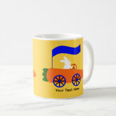 Bunny Riding voiture carotte #1 Mug (Devant droit)