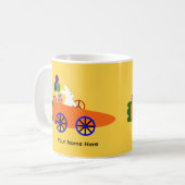 Bunny Riding voiture carotte #2 Mug (Devant gauche)