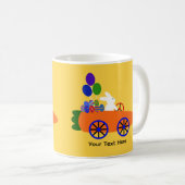 Bunny Riding voiture carotte #3 Mug (Devant droit)