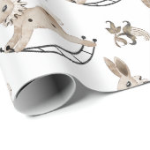  Bunny Rocking Horse Cadeaupapier (Rol Hoek)