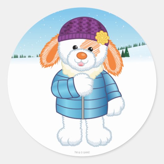 Bunny Ronde Sticker (Voorkant)