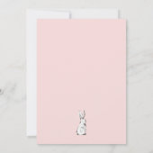 Bunny rose Deuxième Invitation d'anniversaire (Dos)