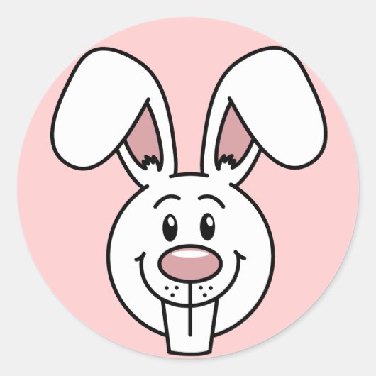 Bunny (roze) Stickers (Voorkant)