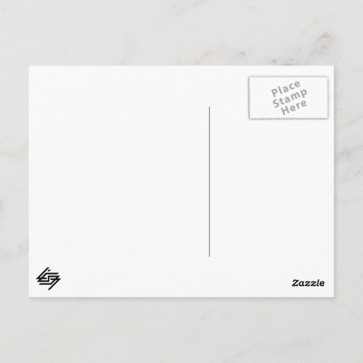 Bunny Sage Chevron Duo Briefkaart (Achterkant)