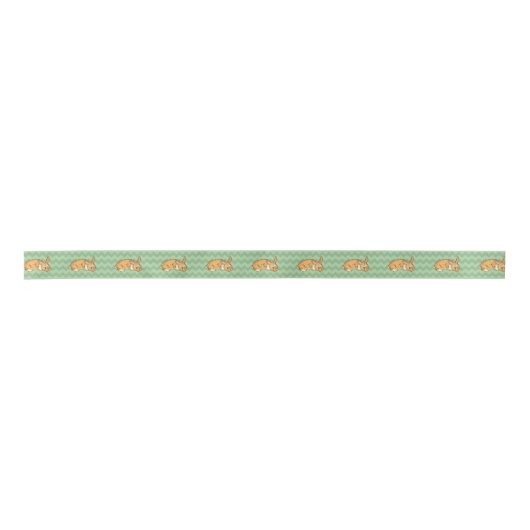 Bunny Sage Green Chevron Lint (Voorkant)