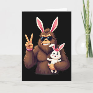 Bunny Sasquatch Bigfoot Zonnebril Pasen 1  Kaart