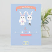 bunny save the date (Staand voorkant)