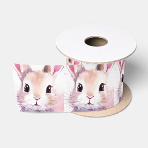 Bunny Schattige Waterverf Roze baby shower Lint