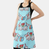 Bunny seamless pattern with easter eggs and a bouq schort (Insitu)