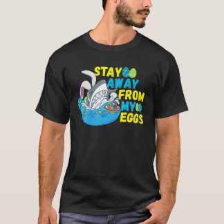 Bunny Shark Easter Shark Basket Stuffers Kinder Fu T-shirt