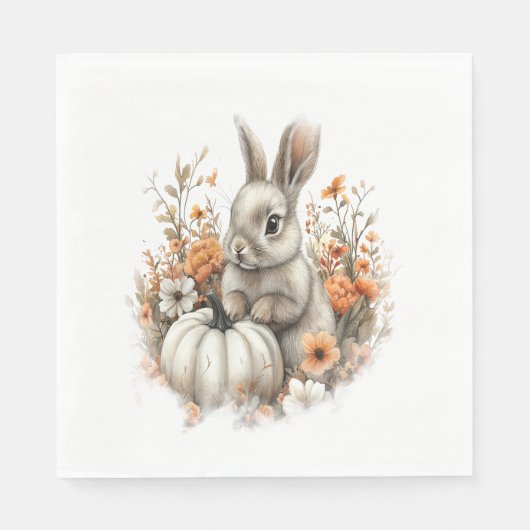 Bunny Shirt Country Pumpkin Servet (Voorkant)