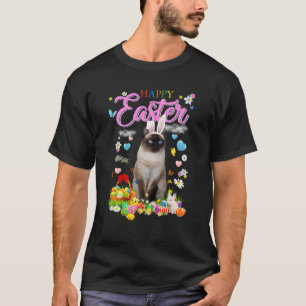 Bunny Siamese kat Happy Paaseieren T-shirt