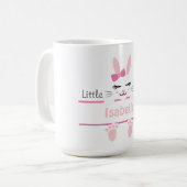 Bunny Sibling Mug Personalized Big Sister  Koffiemok (Voorkant links)