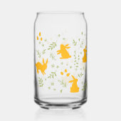 Bunny Silhouette & Motif vert Personnalisé (Gauche)