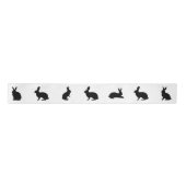 Bunny Silhouettes In Black Cute Easter Lint (Voorkant)