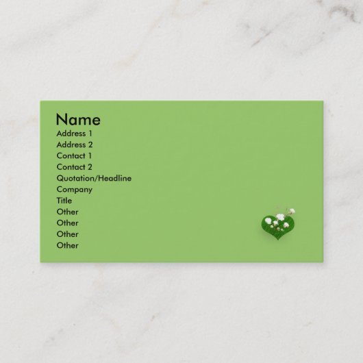 Bunny Sjabloon! Visitekaartje (Voorkant)