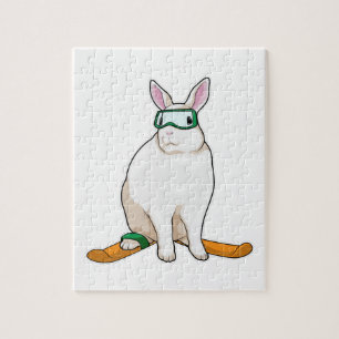 Bunny Skier Ski Legpuzzel