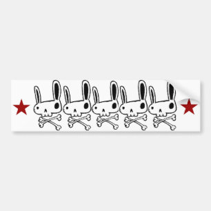 "Bunny Skulls"-Bumpersticker Bumpersticker