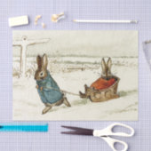 "Bunny Sleigh Ride" van Beatrix Potter Tissuepapier (Craft)