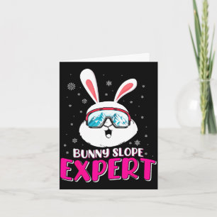 Bunny slope expert skiën vrouwen ski helling ski kaart