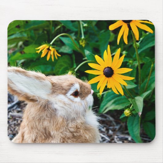 bunny sniffing muismat (Voorkant)