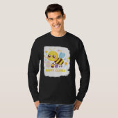 Bunny Spring Hunt Eggs bee Happy Easter Day T-shirt (Voorkant volledig)