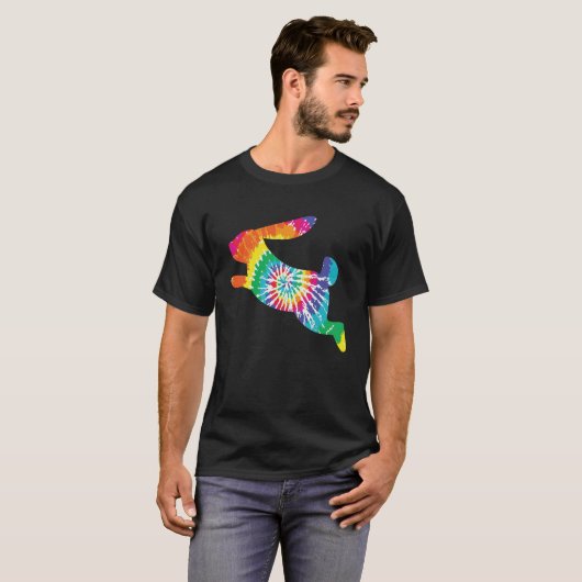 Bunny Spring Hunt Eggs Rabbit Happy Paasdag T-shirt (Voorkant volledig)