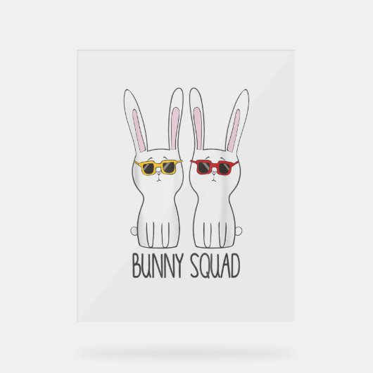 Bunny Squad Funny mignon animal de compagnie Rabbi (Recto)